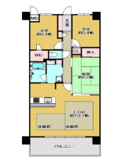 神戸市垂水区高丸、マンションの間取り画像です