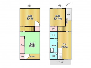 神戸市垂水区大町、マンションの間取り画像です
