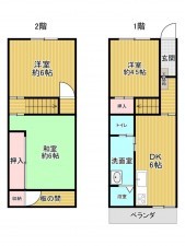 神戸市垂水区大町、マンションの間取り画像です