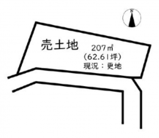 神戸市垂水区泉が丘、土地の間取り画像です