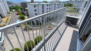 神戸市垂水区高丸、マンションのバルコニー画像です