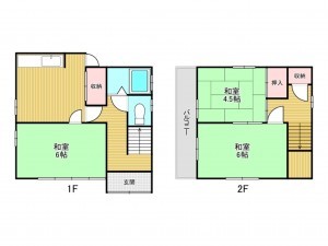 神戸市垂水区泉が丘、収益物件/住宅の間取り画像です