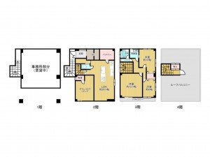 神戸市垂水区舞子坂、中古一戸建ての間取り画像です