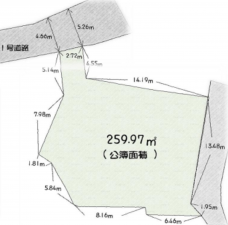 神戸市垂水区舞子坂、土地の間取り画像です