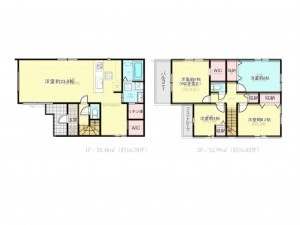 神戸市垂水区泉が丘、新築一戸建ての間取り画像です