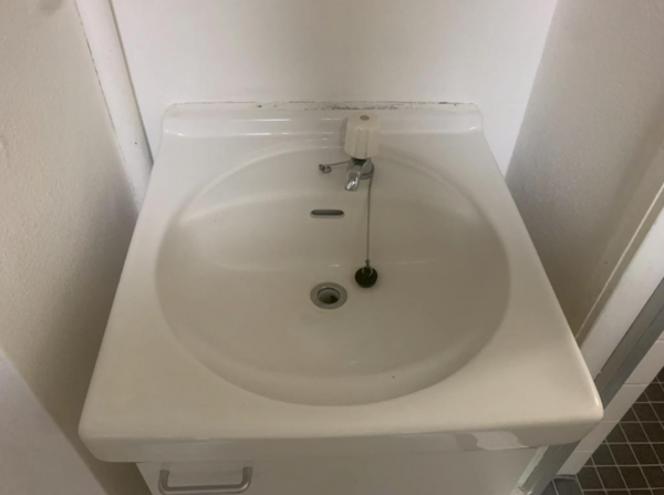 神戸市垂水区大町、収益物件/住宅の洗面画像です