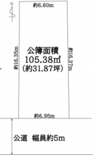 神戸市垂水区清水通、土地の間取り画像です