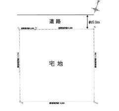 神戸市垂水区青山台、土地の間取り画像です