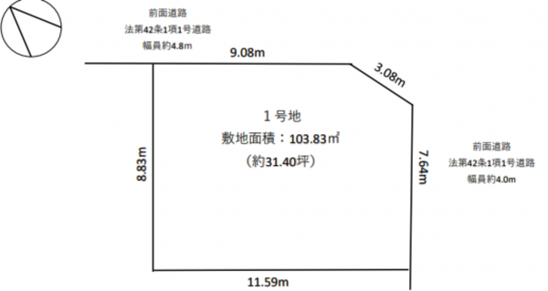 神戸市垂水区西舞子、新築一戸建ての間取り画像です