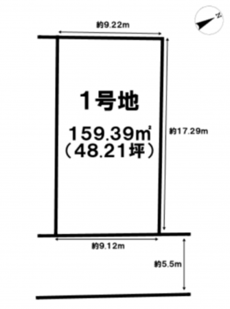 神戸市垂水区星陵台、土地の間取り画像です