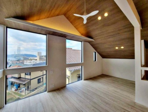 神戸市垂水区歌敷山、新築一戸建ての居間画像です