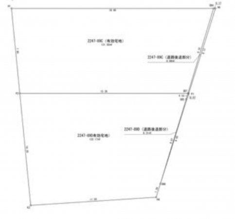 神戸市垂水区高丸、土地の間取り画像です