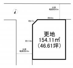 神戸市垂水区青山台、土地の間取り画像です
