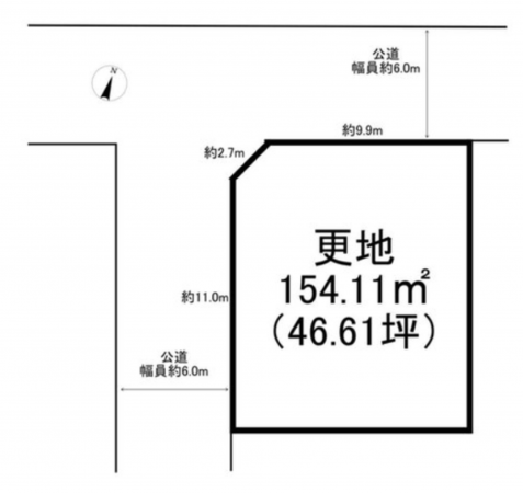 神戸市垂水区青山台、土地の間取り画像です