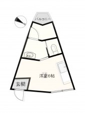 神戸市垂水区五色山、収益物件/住宅の間取り画像です