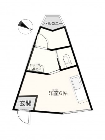神戸市垂水区五色山、収益物件/住宅の間取り画像です