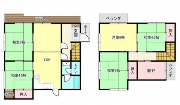 神戸市垂水区旭が丘、土地の間取り画像です