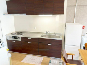 神戸市垂水区塩屋町、マンションのキッチン画像です