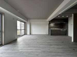 神戸市垂水区海岸通、マンションの居間画像です