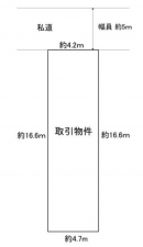 神戸市垂水区星が丘、土地の間取り画像です