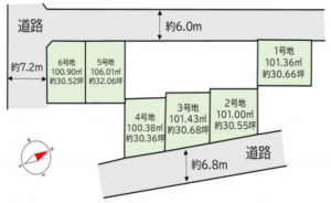 神戸市垂水区清水が丘、土地の間取り画像です