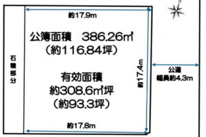 神戸市垂水区高丸、土地の間取り画像です