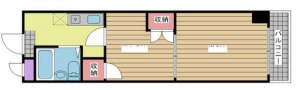 神戸市垂水区城が山、マンションの間取り画像です