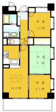 神戸市垂水区乙木、マンションの間取り画像です