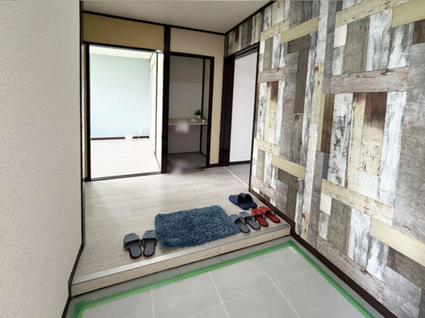 神戸市垂水区高丸、マンションの玄関画像です