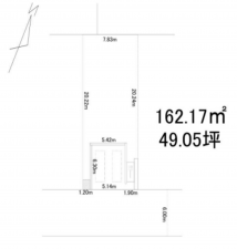 神戸市垂水区青山台、土地の間取り画像です