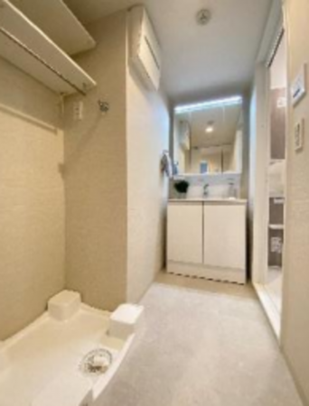 神戸市垂水区塩屋町、マンションの洗面画像です