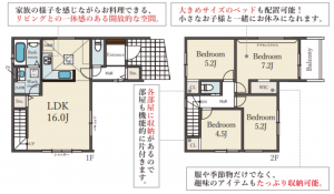 神戸市垂水区清水が丘、新築一戸建ての間取り画像です