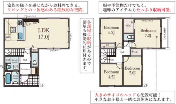 神戸市垂水区清水が丘、新築一戸建ての間取り画像です