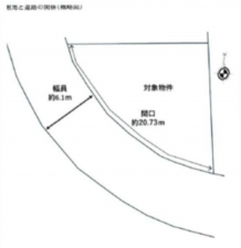 神戸市垂水区舞子台、土地の間取り画像です