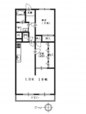 神戸市垂水区舞子坂、マンションの間取り画像です