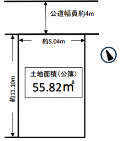 神戸市垂水区東垂水、土地の間取り画像です