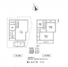 神戸市垂水区霞ケ丘、土地の建築プラン例画像です