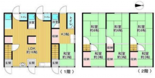 神戸市垂水区泉が丘、中古一戸建ての間取り画像です