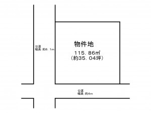 神戸市垂水区舞子台、土地の間取り画像です