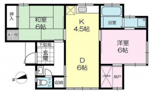 神戸市垂水区旭が丘、中古一戸建ての間取り画像です