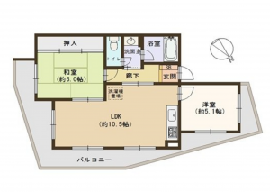 神戸市垂水区海岸通、収益物件/住宅の間取り画像です