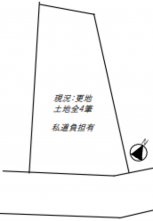 神戸市垂水区舞子坂、土地の間取り画像です