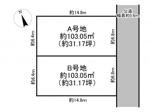 神戸市垂水区歌敷山、土地の間取り画像です