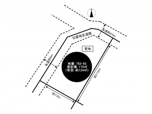 神戸市垂水区東垂水町、土地の間取り画像です