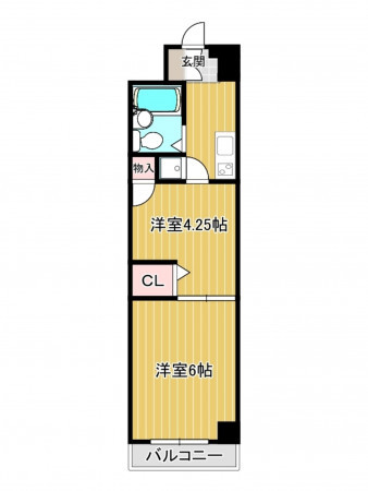 神戸市垂水区平磯、収益物件/マンションの間取り画像です