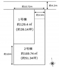 神戸市垂水区歌敷山、土地の間取り画像です