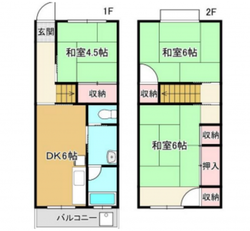神戸市垂水区大町、マンションの間取り画像です