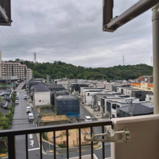神戸市垂水区清水が丘、マンションのバルコニー画像です