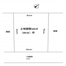 神戸市垂水区千鳥が丘、土地の間取り画像です