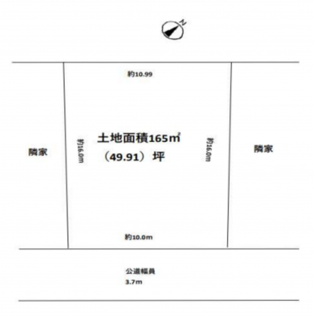 神戸市垂水区千鳥が丘、土地の間取り画像です